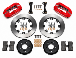 Wilwood 02-06 RSX Type-S Red Caliper Plain Rotor 4 Piston Dynalite Front BBK